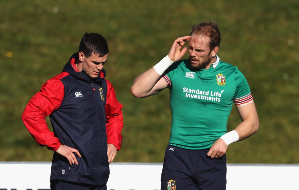 Johnny Sexton and Alun Wyn Jones